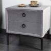 Designový sametový noční stolek – Roxana